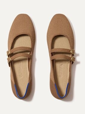 Rothy's The Double Buckle Mary Jane - Java Chip Size 8.5